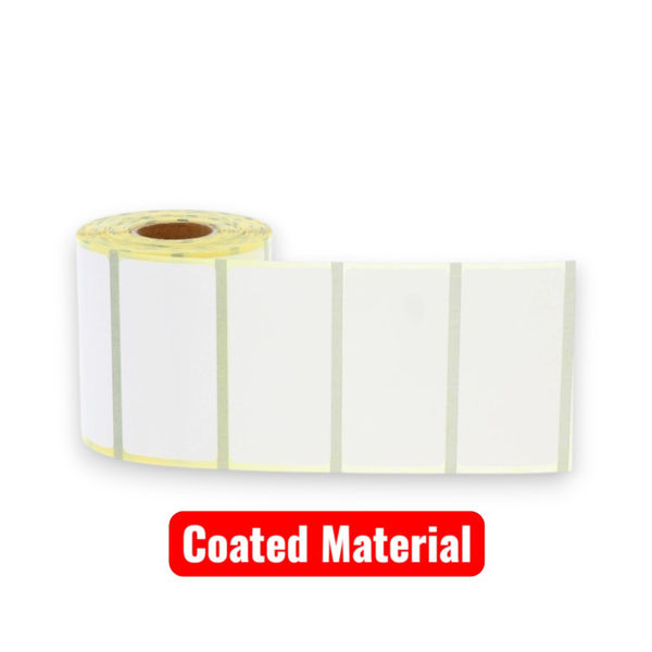 Picture of 446 Labels 50.8 x 25.4mm Paper Coated Direct Thermal Permane